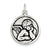 Sterling Silver Antiqued Angel Charm hide-image