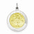 Sterling Silver & Vermeil Polished Holy Communion Medal Pendant, Pendants for Necklace