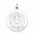 Sterling Silver Brushed Confirmation Medal Pendant, Pendants for Necklace