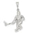 Sterling Silver Hockey Player Charm hide-image