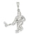 Hockey Player Charm in Sterling Silver