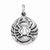 Sterling Silver Polished Antique Finish Cancer Horoscope Pendant, Pendants for Necklace