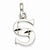 Sterling Silver Polished Diamond-cut Initial S Pendant, Pendants for Necklace