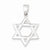 Sterling Silver Polished Star of David pendant, Alluring Pendants for Necklace