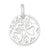 Sterling Silver Polished Hearts pendant, Charm