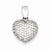 Sterling Silver Rhodium Plated CZ Heart pendant, Lovely Pendants for Necklace