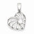 Sterling Silver Rhodium Plated CZ Heart pendant, Alluring Pendants for Necklace