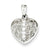 Sterling Silver CZ Heart Pendant, Fine Pendants for Necklace