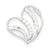 Sterling Silver CZ Heart Pendant, Classy Pendants for Necklace