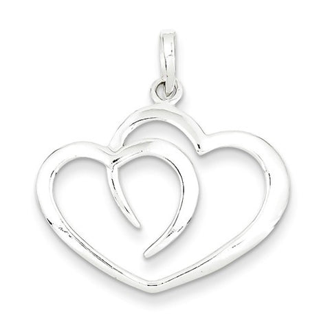 Sterling Silver Polished Heart pendant, Fine Pendants for Necklace