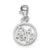 Faith Circle Charm in Sterling Silver