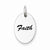 Sterling Silver Polished Enamel Faith Pendant, Pendants for Necklace