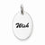 Sterling Silver Polished Enamel Wish Pendant, Pendants for Necklace