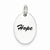 Sterling Silver Polished Enamel Hope Pendant, Pendants for Necklace