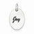 Sterling Silver Polished Enamel Joy Pendant, Pendants for Necklace