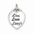Sterling Silver LIVE LAUGH LOVE Heart Pendant, Pendants for Necklace