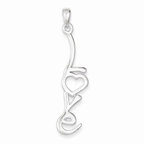 Sterling Silver Love pendant, Charm
