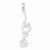 Sterling Silver Love pendant, Charm