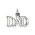 Dad Charm in Sterling Silver