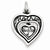 Sterling Silver Heart Mother/Daughter Inscription Pendant, Pendants for Necklace