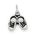 Sterling Silver Antiqued Childs Shoe Charm hide-image