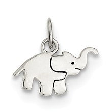 Sterling Silver Enameled Elephant Charm hide-image