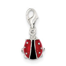 Sterling Silver Enameled Lady Bug Charm hide-image