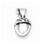 Sterling Silver Acorn Pendant, Pendants for Necklace