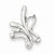 Sterling Silver Rhodium Plated Butterfly Slide Pendant, Pendants for Necklace