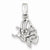 Sterling Silver Rhodium Plated CZ Butterfly pendant, Exquisite Pendants for Necklace