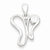 Sterling Silver CZ Butterfly pendant, Pendants for Necklace