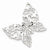Sterling Silver Polished Filigree Butterfly Pendant, Pendants for Necklace