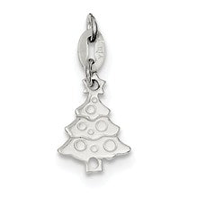 Sterling Silver Polished Christmas Tree Charm hide-image