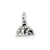 Antiqued Igloo Charm in Sterling Silver