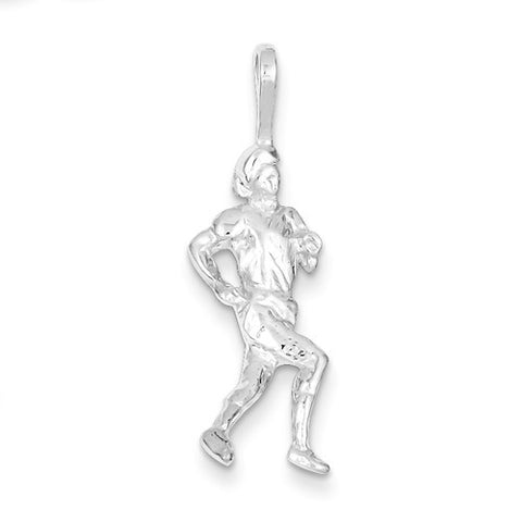 Sterling Silver Runner pendant, Pretty Pendants for Necklace