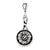 Antiqued Sombrero Charm in Sterling Silver