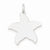 Sterling Silver Polished Star pendant, Pretty Pendants for Necklace