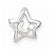 Sterling Silver Rhodium Plated CZ Star & Moon Slide Pendant, Pendants for Necklace