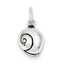 Sterling Silver Antiqued Seashell Charm hide-image