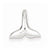 Sterling Silver Polished Whale Tail Pendant, Pendants for Necklace