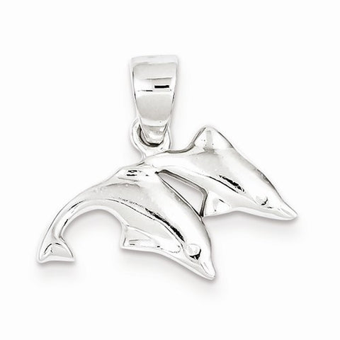 Sterling Silver Polished Dolphin pendant, Exquisite Pendants for Necklace