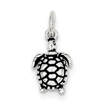 Sterling Silver Antiqued Turtle Charm hide-image