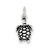 Antiqued Turtle Charm in Sterling Silver