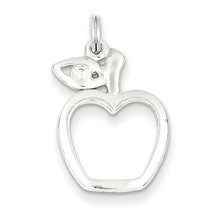 Sterling Silver CZ Apple Charm hide-image