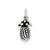 Antiqued Pineapple Charm in Sterling Silver