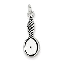 Sterling Silver Antiqued Vintage Hand Mirror Charm hide-image