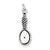 Sterling Silver Antiqued Vintage Hand Mirror Charm hide-image