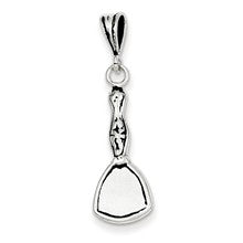 Sterling Silver Antiqued Vintage Hand Mirror Charm hide-image