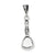 Antiqued Vintage Hand Mirror Charm in Sterling Silver