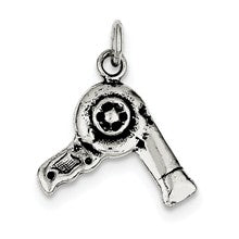Sterling Silver Antiqued Hairdryer Charm hide-image